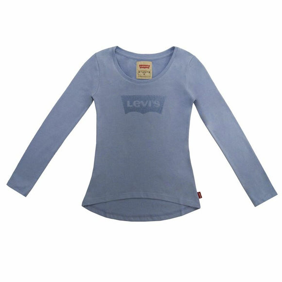 Langarm T-Shirt für Kinder Levi's Fille Stahlblau