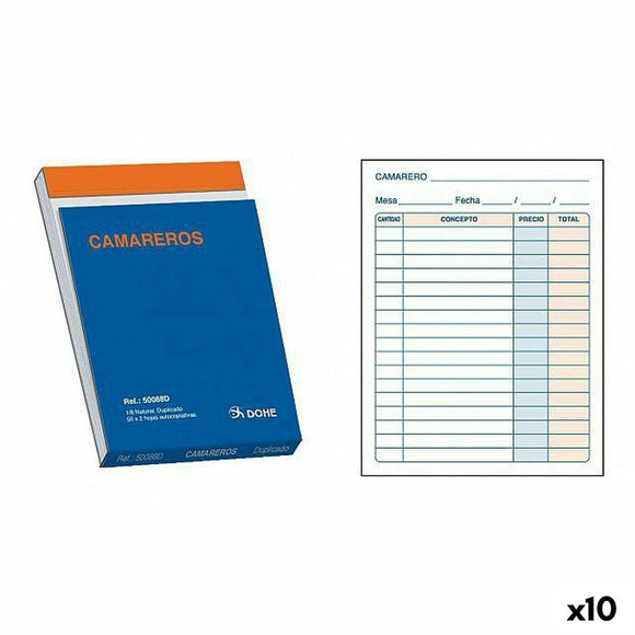 Checkbuch für Kellner DOHE 50088D 1/8 100 Bettlaken (10 Stück)