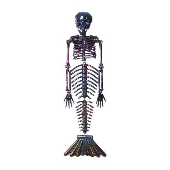 Halloween-Dekoration My Other Me Verchromt Skelett Sirene Grau 37 cm