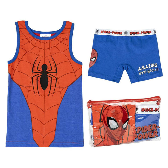 Schlafanzug Für Kinder Spider-Man Rot Blau