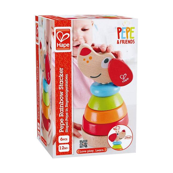 Spiel aus Holz Hape Pepe Rainbow Stacker