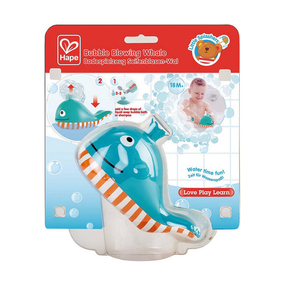 Spielzeug für das Badezimmer Hape Bubble Blowing Whale 14,6 x 9 x 8,8 cm
