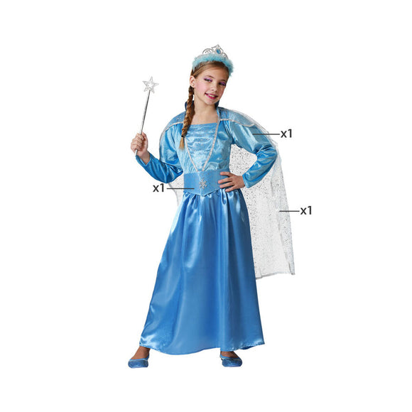 Verkleidung für Kinder Prinzessin Blau