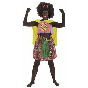 Verkleidung für Erwachsene Afrikanerin M/L (4 Stücke)