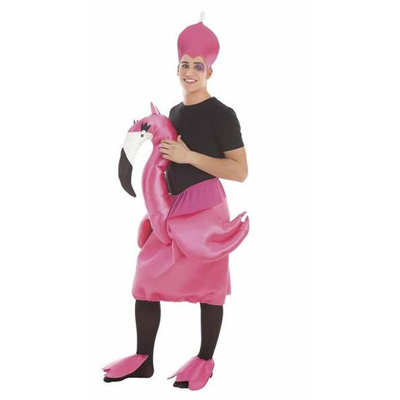 Verkleidung für Erwachsene Rosa Flamingo (3 Stücke)