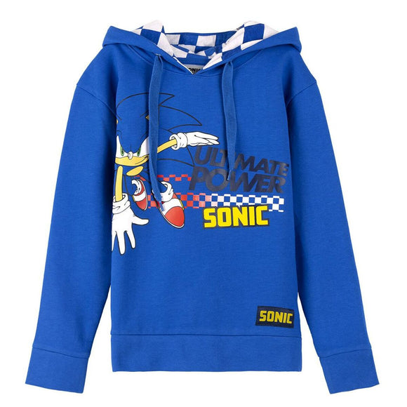 Sweatshirt mit Kapuze für Mädchen Sonic Blau
